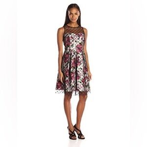 Studio One Floral pleated dress